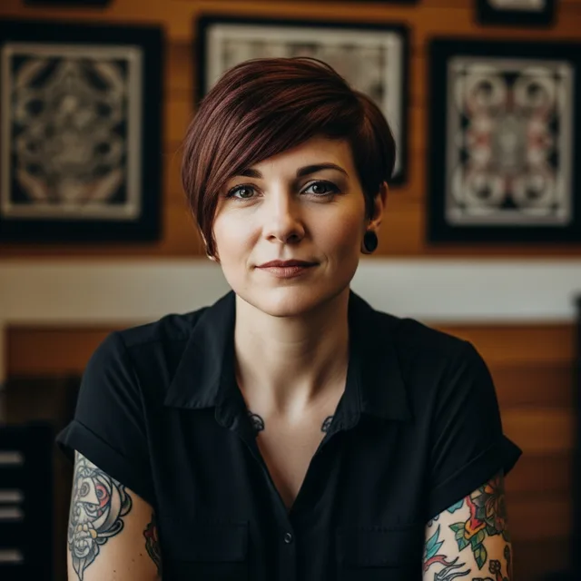 Sam Whitaker, owner of Folklore Tattoo